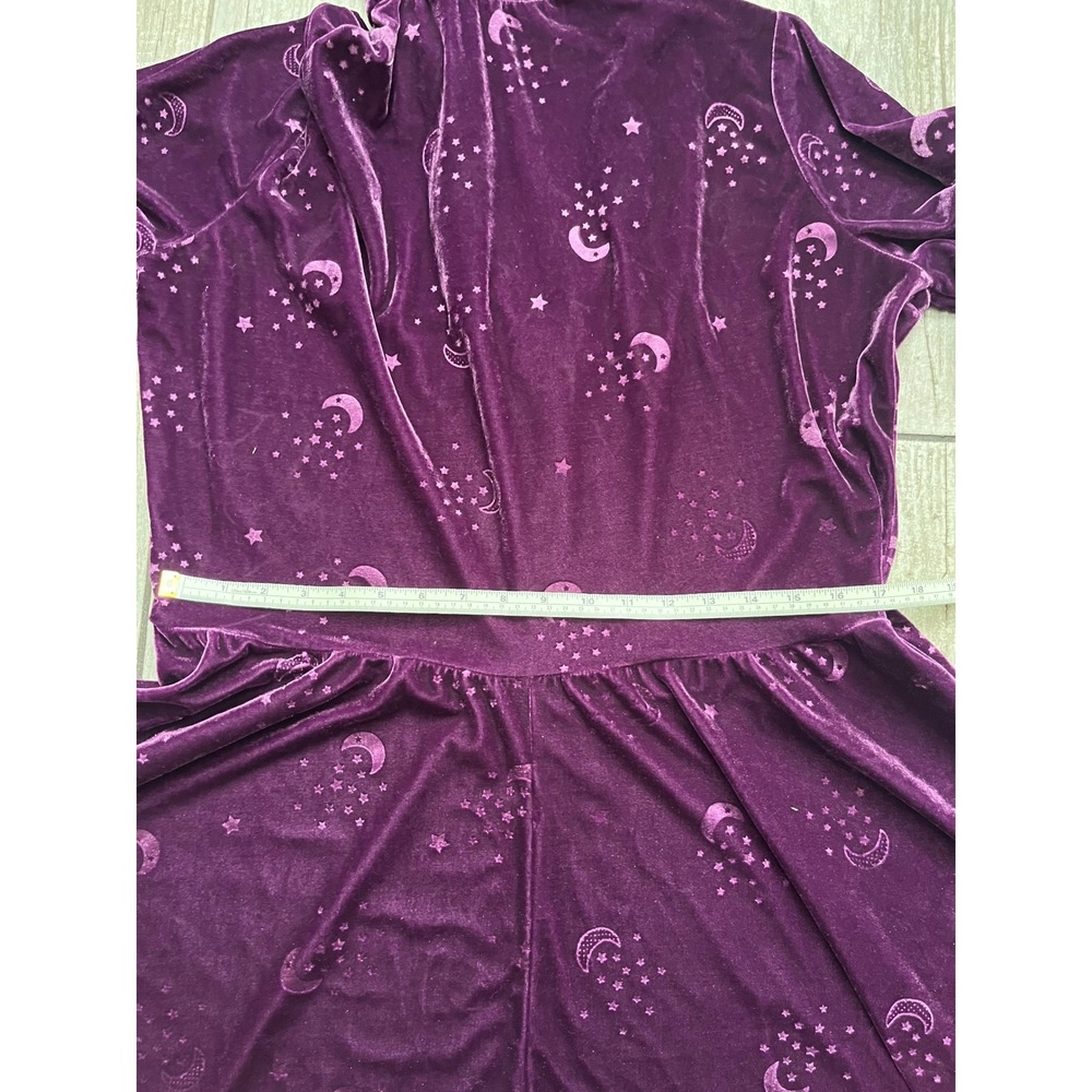 Spirit Halloween Celestial Coven Hooded Dress Women 1X Purple Bell Sleeve Witch - Picture 6 of 14